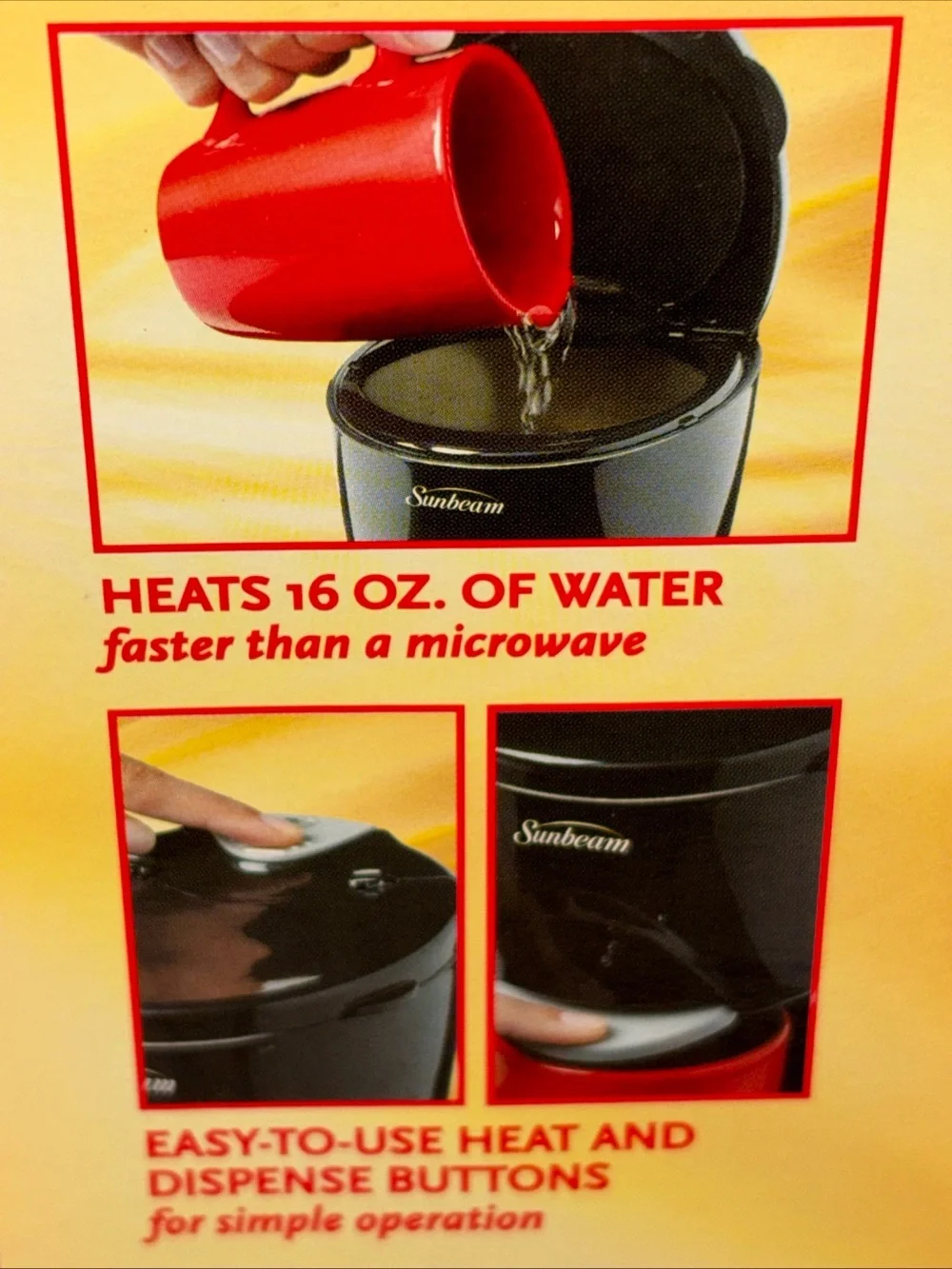 Sunbeam Black Single-Cup Hot Water Dispenser